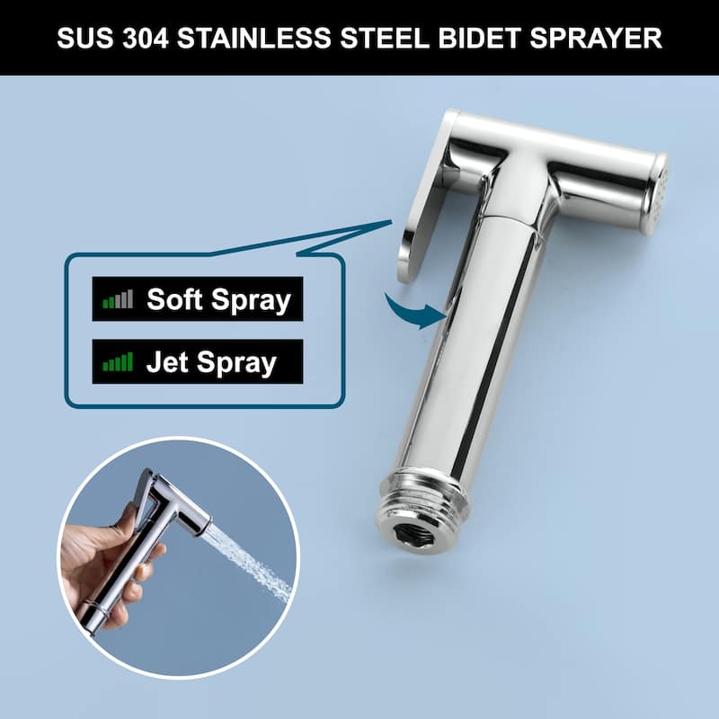 Handheld Bidet Sprayer Bidet Hand Held Sprayer for Toilet Shattaf Toilet Attachment With Mixer Valve
