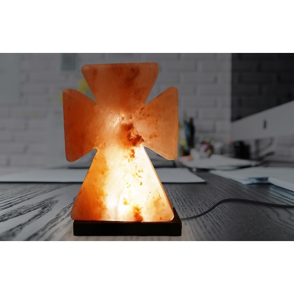 Himalayan salt lamp cross top