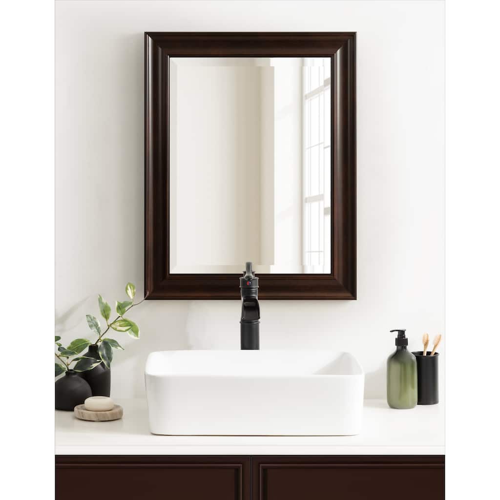 Kate and Laurel Aberdeen Rectangle Bathroom Wall Mirror