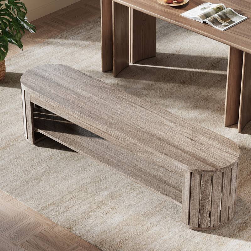 Wood Dining Bench, Entryway Kitchen Seat, Dining/Living Room Home Office Accent Bench