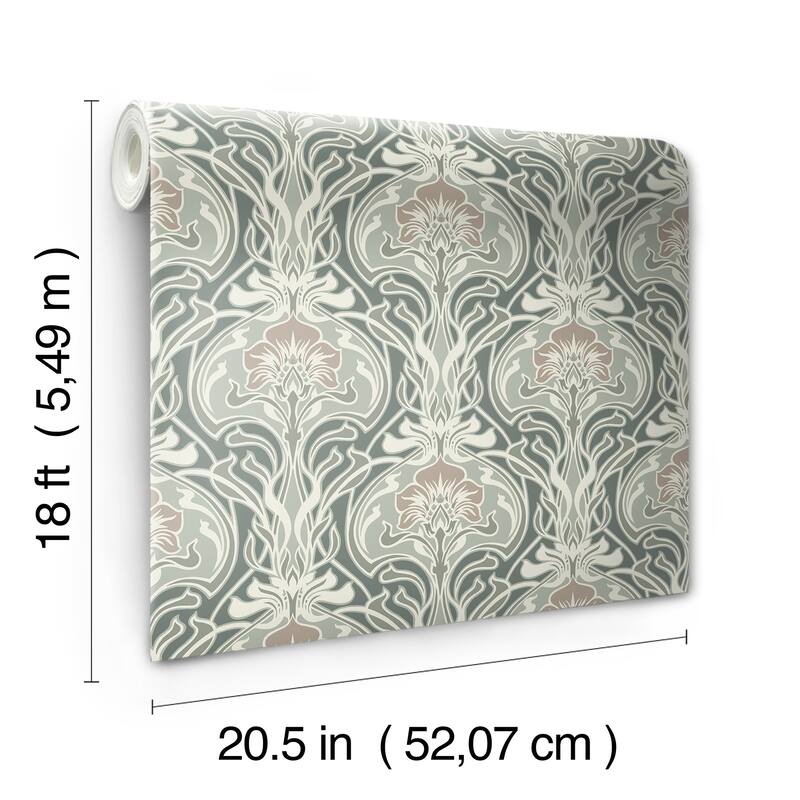 Fallon Brown Peel and Stick Wallpaper