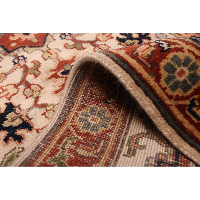 ECARPETGALLERY Hand-knotted Jules Sultane Cream Wool Rug - 2'6 x 9'11