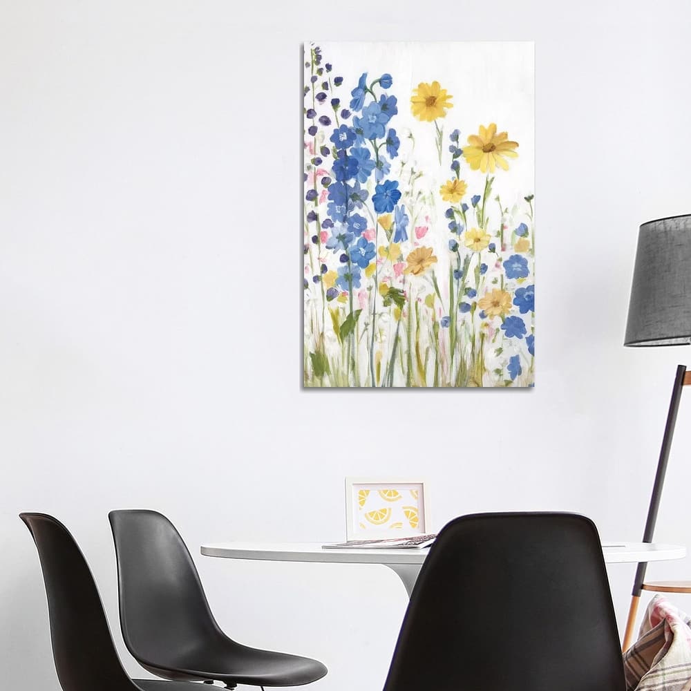 iCanvas "Periwinkle Wildflowers I" by Sandra Iafrate Canvas Print