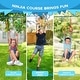 preview thumbnail 3 of 6, 50 FT Ninja Warrior Obstacle Course for Kids with Swing Outdoor Playset Backyard