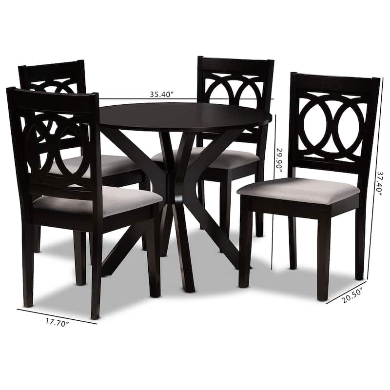 Sanne Modern and Contemporary 7-piece Dining Set