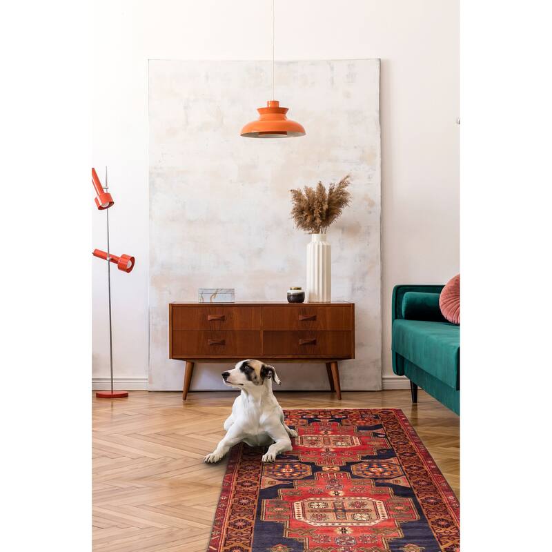 ECARPETGALLERY Hand-knotted Konya Anatolian Red Wool Rug - 3'10 x 10'1
