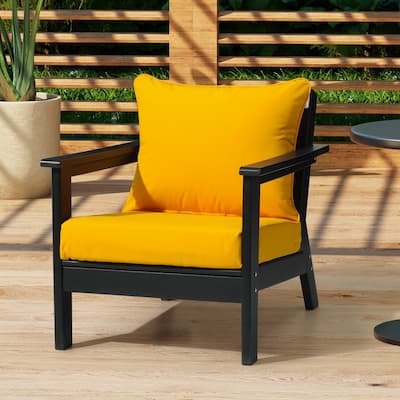 Polytrends Fading Free All Weather Poly Outdoor Deep Seating Cushion Set - Water Repellent