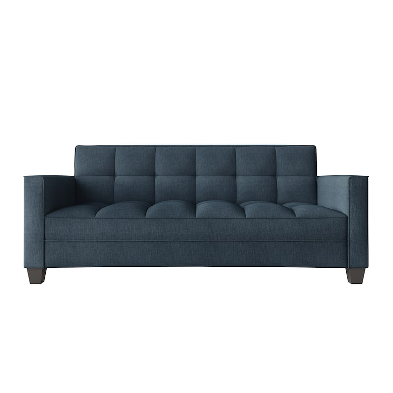 CraftPorch Chic Modern Linen Upholstered Sofa - Blue
