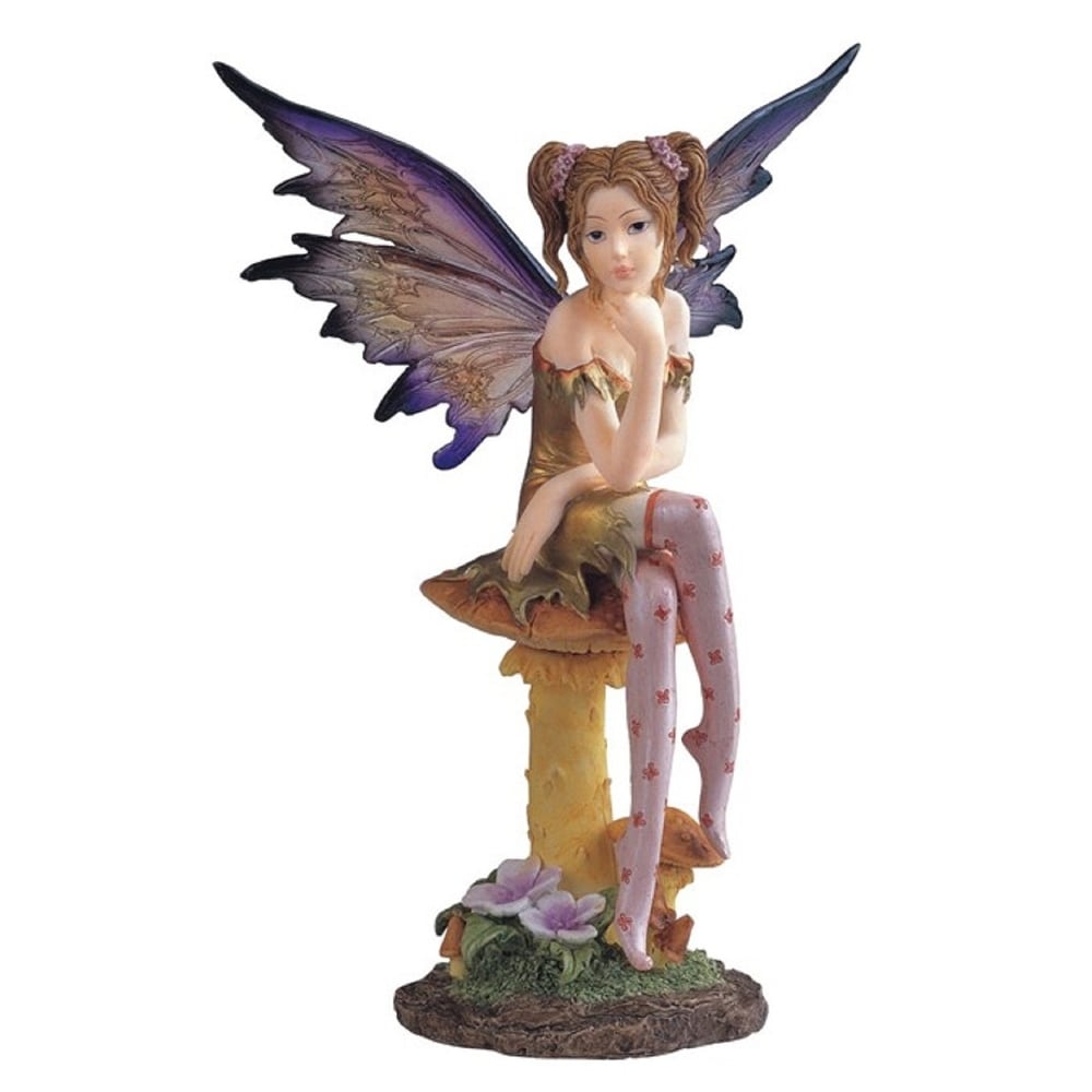 Unknown1 5 h Green Fairy with Clear Wings Statue Fantasy Decoration Figurine Polyresin