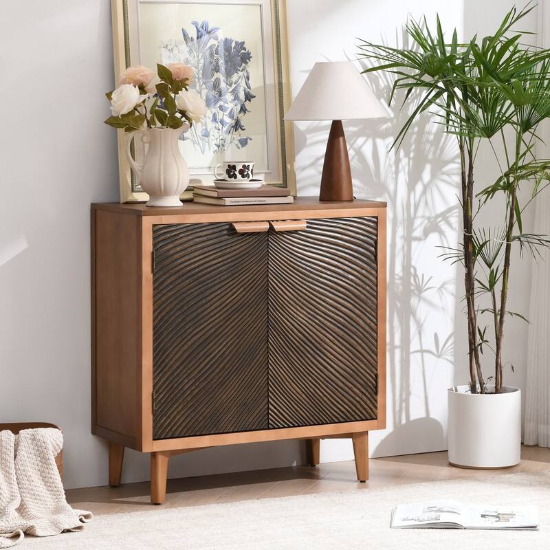 Farmhouse Handcrafted Wood Accent Chest Dresser - 30.00 - Brown