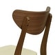 preview thumbnail 12 of 31, Anise Faux Leather and Rubberwood Dining Chair (Set of 2) by Christopher Knight Home