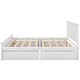 preview thumbnail 13 of 11, King Size Wooden Bed Frame with Storage Drawers, Headboard, and Support Legs, No Box Spring Needed