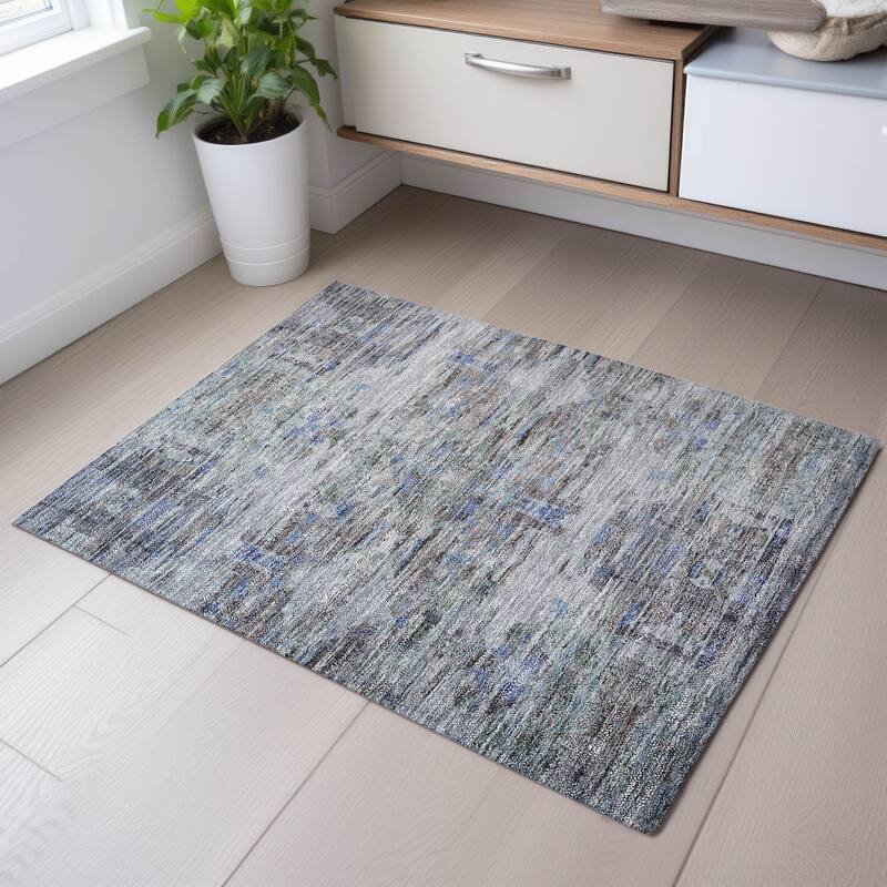 Premium Washable Super Soft Modern Glam Mayfield Rug - Taupe - 1'8" x 2'6"