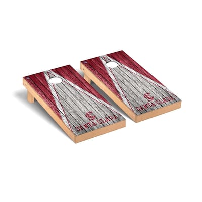 Santa Clara Broncos Weathered Cornhole Board Set