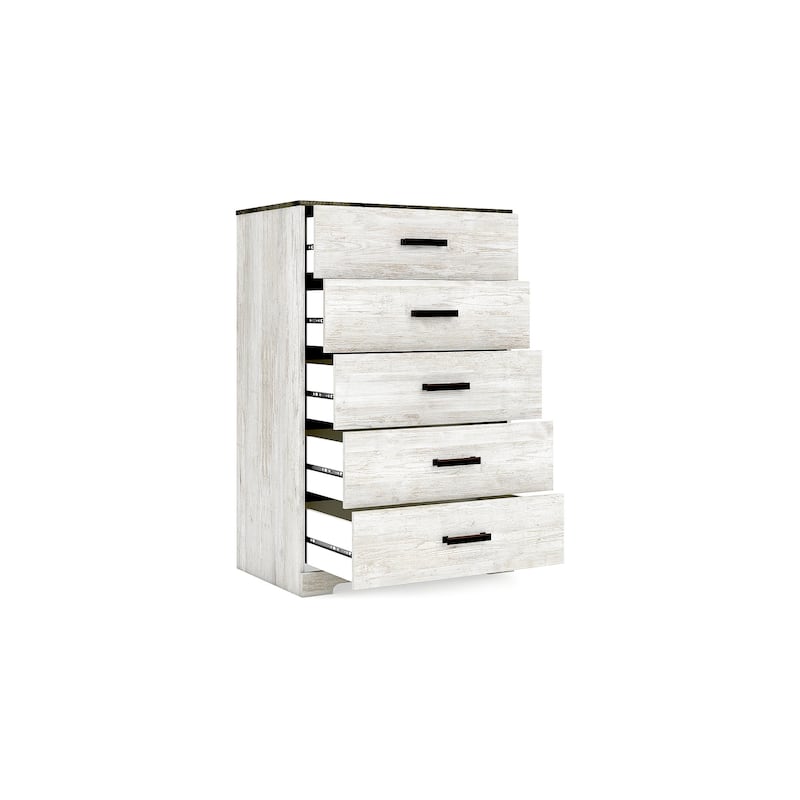 Signature Design by Ashley Shawburn Contrasting Woodgrain Chest of Drawers