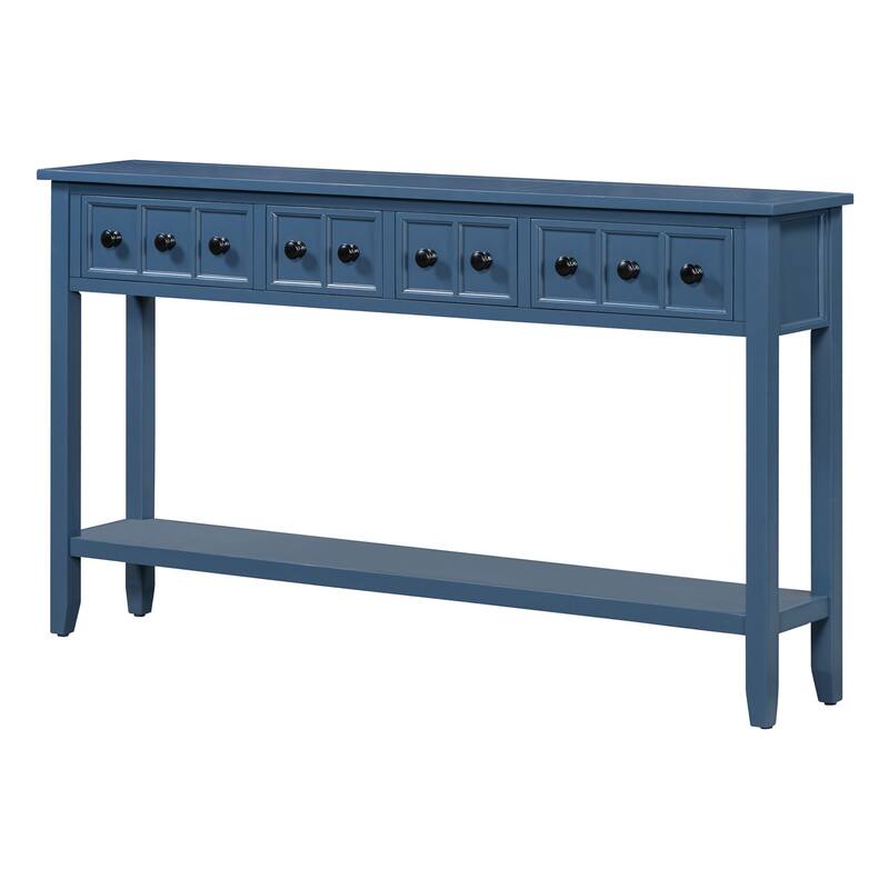 Multi-drawer entry console table