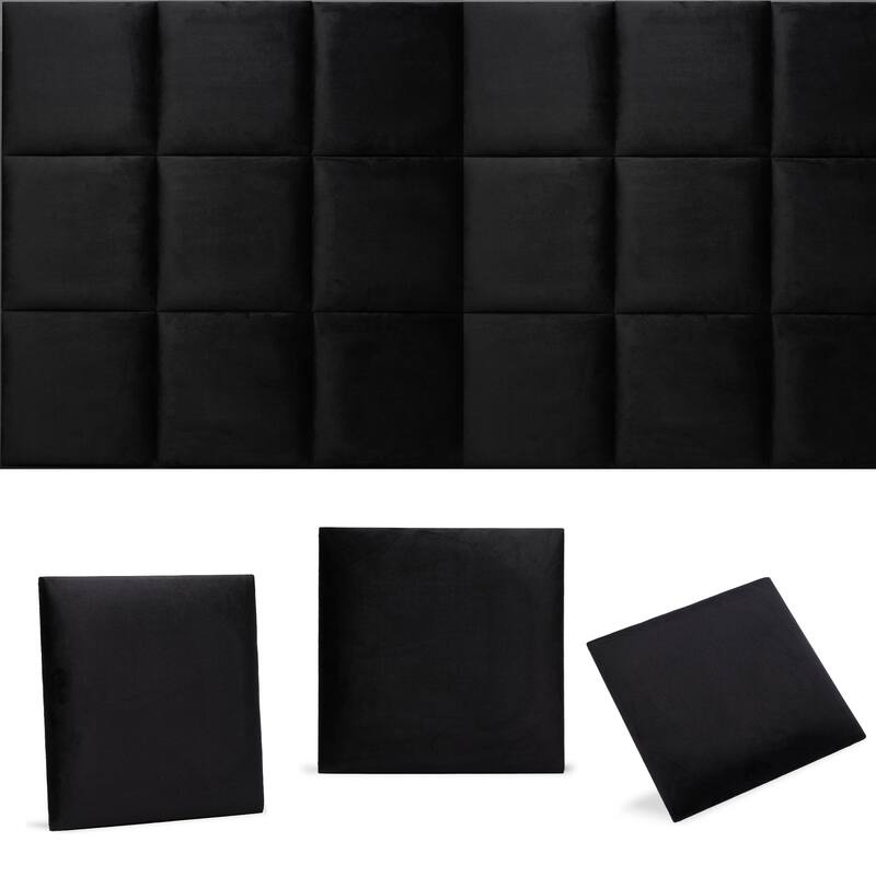 Wall!Supply Luxury Velvet Textile (2pc.) - Black