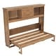 preview thumbnail 6 of 17, Rustic Casual Folding Twin Size Murphy Bed with Charging Station and Drawer