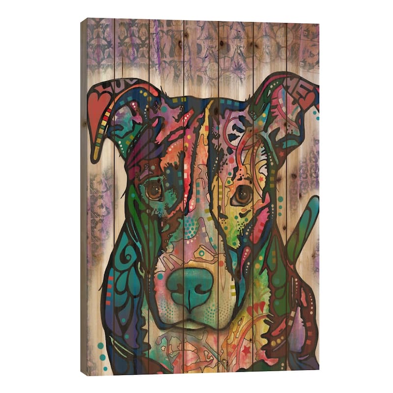 Luv Me Print On Wood by Dean Russo - Multi-Color - 26x18x1.5