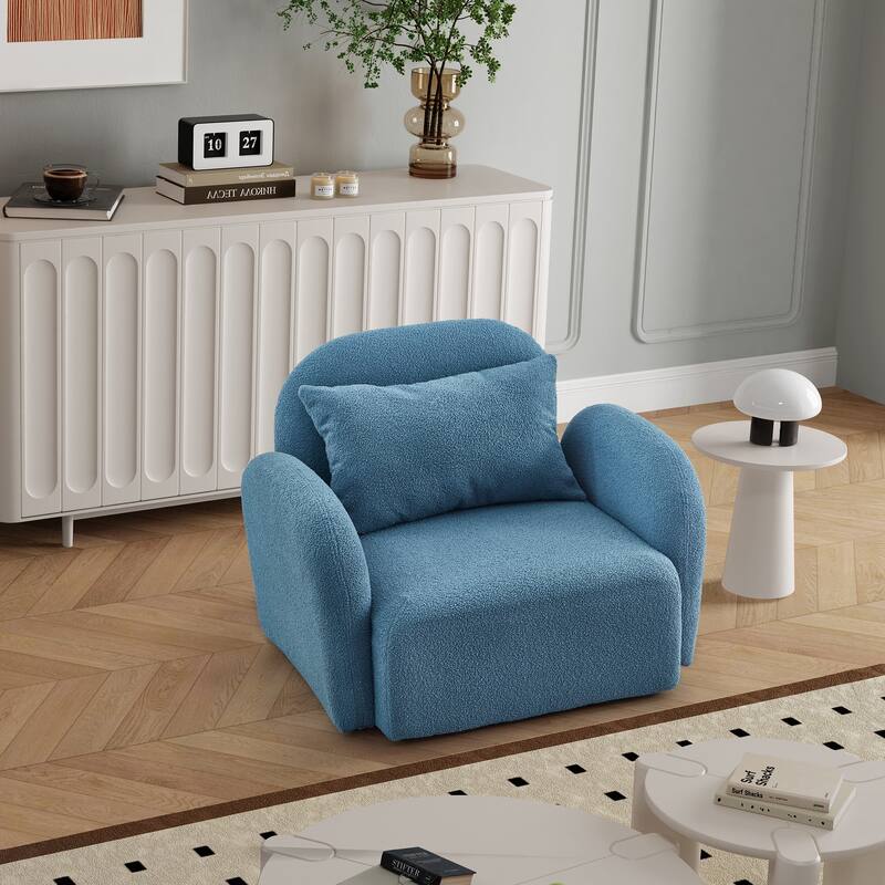 Teddy Fabric Lazy Sofa Chair