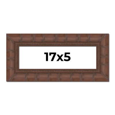 17x5 Frame Pewter Solid Wood Picture Frame Width 1.625 Inches | Interior Frame Depth 0.6875 Inches