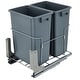 Vevor Pull-out Trash Can Double Bins Under Mount Kitchen Waste 