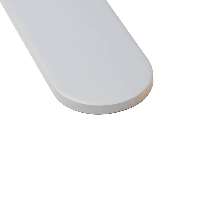 Fan 3" x 8" Matte Wall Tile - 3" x 12" - Gray Fog