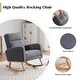 preview thumbnail 85 of 105, HOMYKA Rocking Chair for Nursery with Footrest