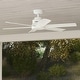 preview thumbnail 1 of 28, Hunter 52" Kennicott Outdoor Ceiling Fan, Wall Control - Contemporary, Industrial, Transitional - Windmill - Damp Rated! Fresh White
