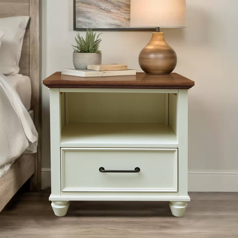 International Concepts Solid Wood 1-Drawer Nightstand