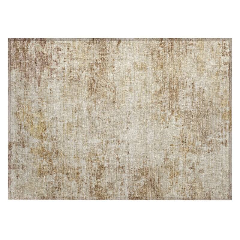 Machine Washable Indoor/ Outdoor Modern Casual Chantille Rug