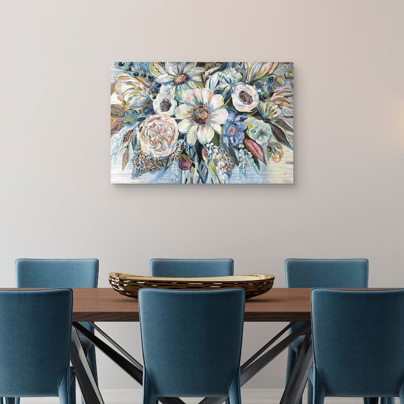Unity Blue Light by Jeanette Vertentes Canvas Art Print