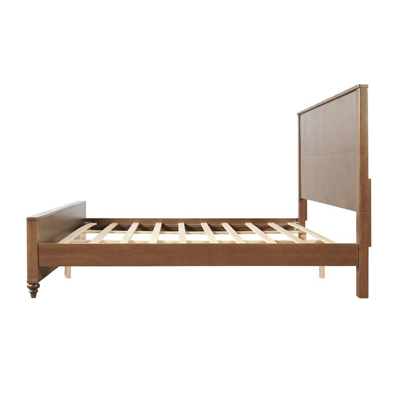 Christopher Knight Home - Modern Wooden Bed Frame with Headboard and Footboard