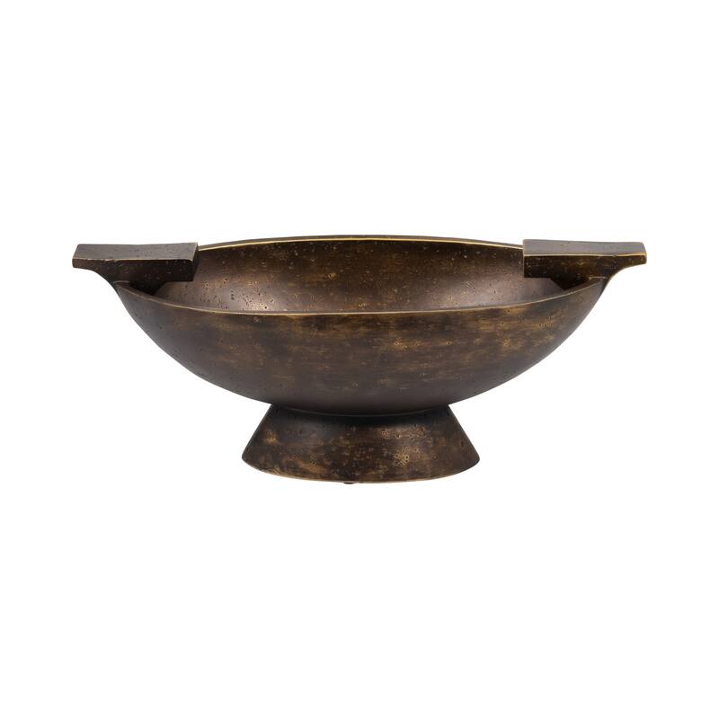 Sagebrook Home 20" Primia Decor Bowl, Bronze, 7"H - 20" x 9" x 7"