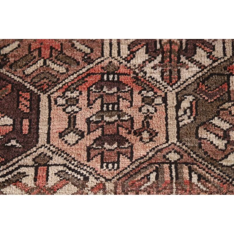 Garden Design Bakhtiari Persian Vintage Rug Hand-Knotted Wool Carpet - 6'9"x 9'11"
