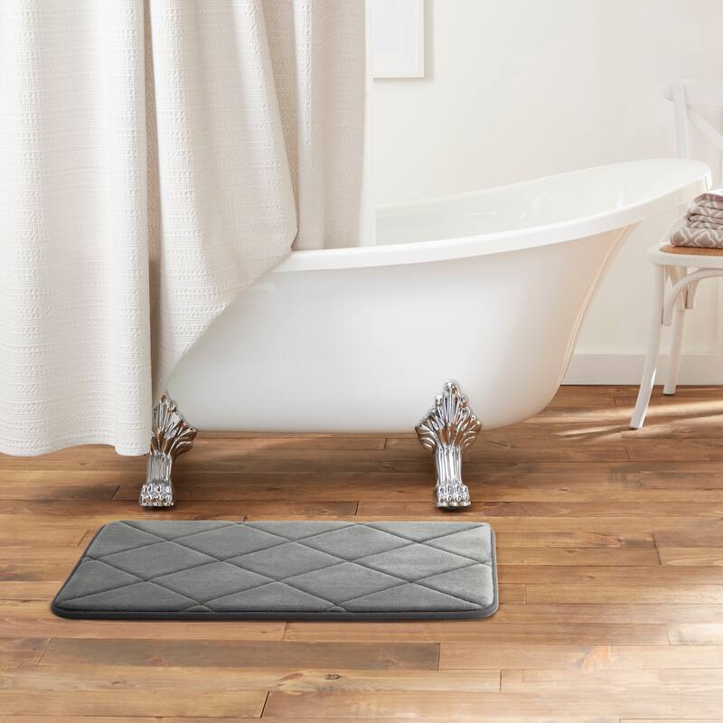 Home Dynamix Capri Haven Machine Washable Memory Foam Bath Mat
