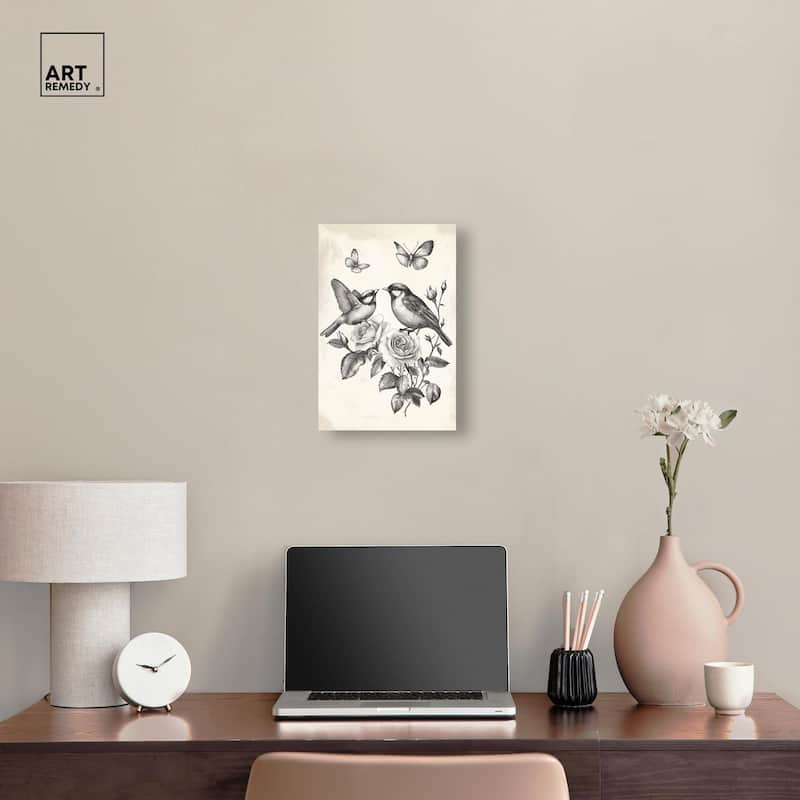 Perched Pair II Canvas by Art Remedy, Gallery Wrapped