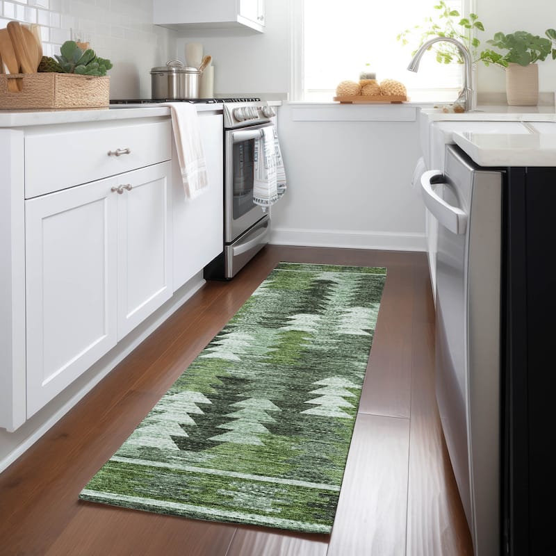 Machine Washable Indoor/ Outdoor Chantille Boho Moroccan Rug