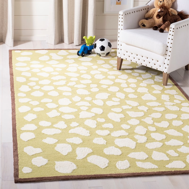 SAFAVIEH Kids Phyliss Cotton Rug - 3' x 5' - Green/Ivory