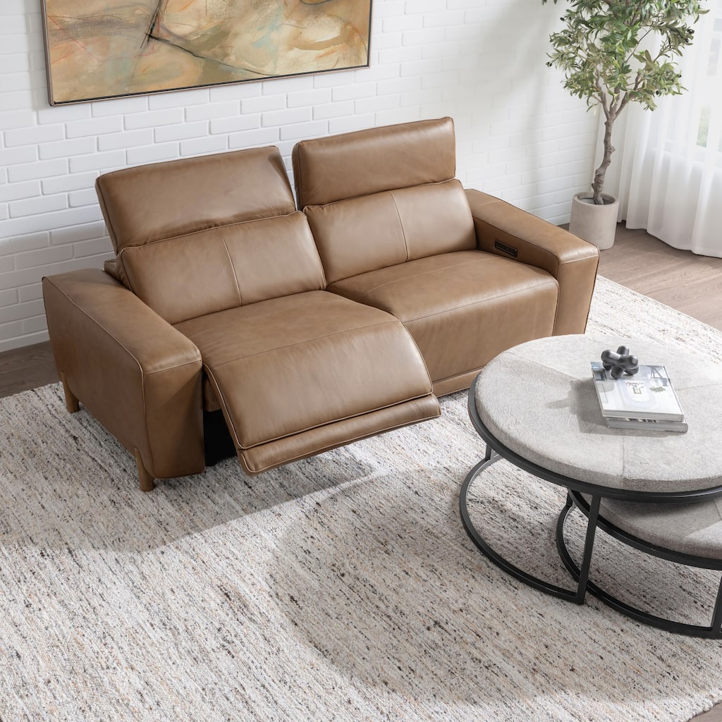 Classic Home Kadon Zero Gravity Power Recliner Upholstered Leather Sofa