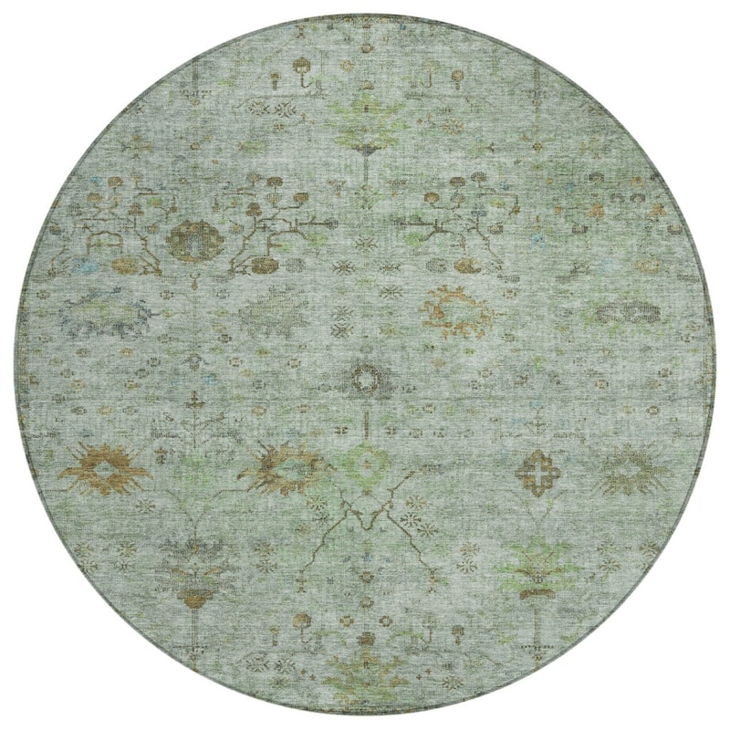 HomeRoots Floral Traditional Rectangle Outdoor Rug