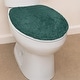 preview thumbnail 182 of 189, Home Weavers Waterford Collection Cotton Toilet Lid Rug | Elastic Fit | Fit Most Standard Toilet Lid | 18"x18" Bottle Green