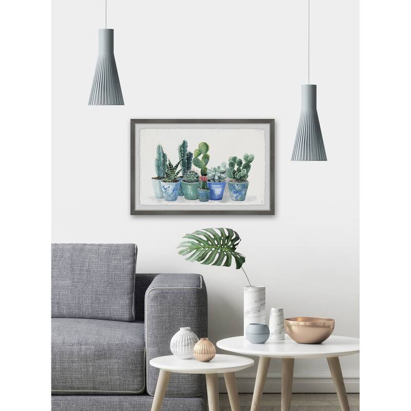 Cactus Painting Print - Desert Southwest Wall Art - Home Decor Framed Picture