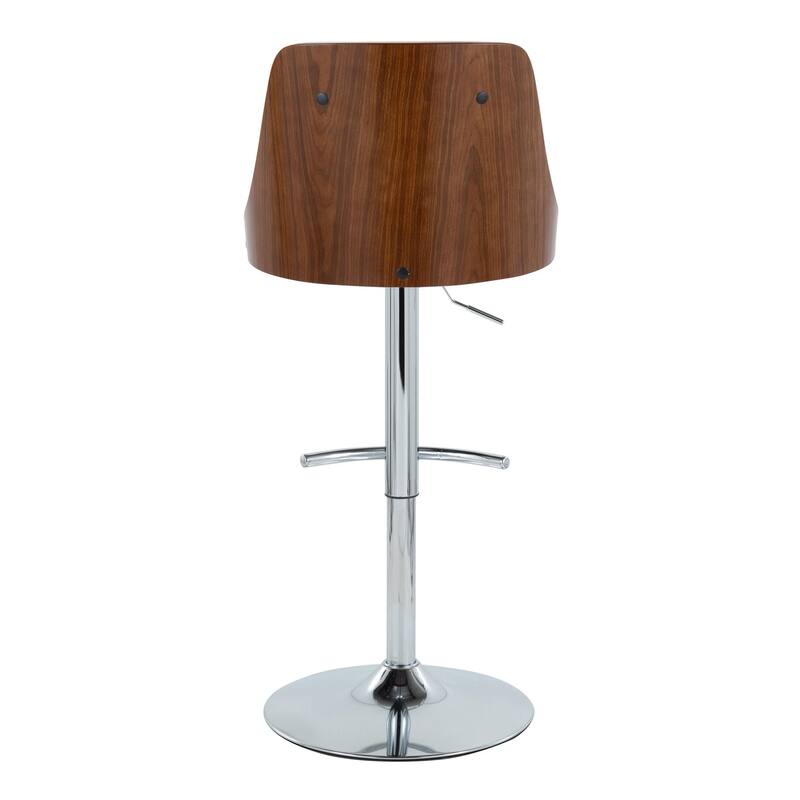 Carson Carrington Oscar Adjustable Bar Stool with Rounded T Footrest (Set of 2)