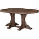 preview thumbnail 22 of 82, Poly Lumber Round Dining Table Set with Island Chairs Counter Height - Chestnut Brown