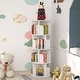 preview thumbnail 18 of 102, 4/5/6 Tiers Round Rotating Bookcase, Revolving Floor Standing Bookshelf Corner Organizer Display