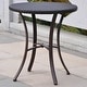 preview thumbnail 4 of 8, Barcelona Resin Wicker/Aluminum 28-inch Round Outdoor Bistro/Side Table