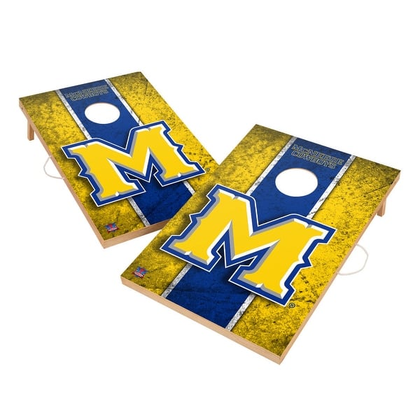 slide 2 of 5, Vintage McNeese State Cowboys Regulation 2x4 Cornhole Set