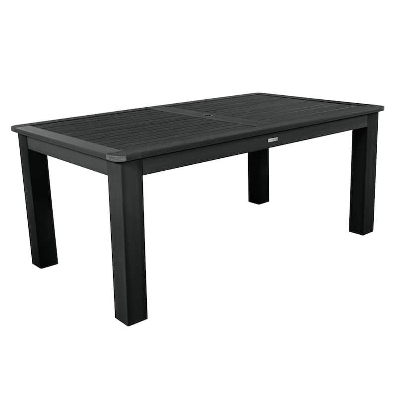 HIGHWOOD Rectangular Dining Height Outdoor Table 42"x72" - Black