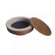 preview thumbnail 7 of 13, 39.37'' Round Coffee Table with Storage, Natural Wood